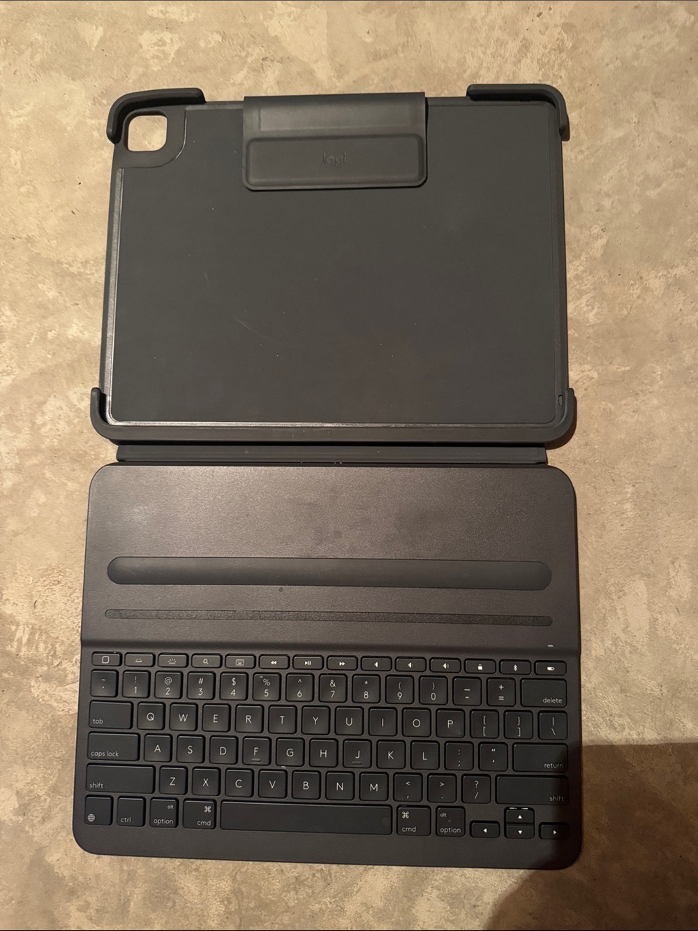 Logitech Black Bluetooth Tablet Keyboard Case for iPad Pro 4th Gen onwards 12.9"